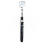 Ullman HTE-2 Glass High-Tech Telescoping Inspection Mirror, 1-1/4" Diameter, 6-1/2" to 35" Extended Handle Length, Clear