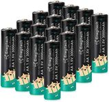 Enegitech AA Lithium Batteries, 1.5V Double A Disposable Battery for Blink Security Camera Doorbell Alarm System Flashlight Remote Control Toy (AA 16 Pack)