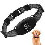 Dog Bark Collar Humane Anti Bark Collar Rechargeable Training Collar with Beep, Vibration and Optional Shock, Dog Waterproof Shock Collar with 7 Sensitivity for Small, Medium, Large Dogs (Black)