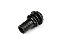 25mm (1") (26 mm Hole) Barbed Water Butt/Water Tank Overflow Outlet Connector/Adaptor with nut and Washer