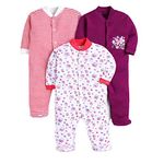 EIO 100% Cotton Rompers/Sleep Suits/Jumpsuit/Night Suits for Baby Boys & Girls, Infants, New Born Combo Pack