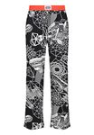 Star Wars Mens Lounge Pants - Adults Cotton Fabric Black PJs Galaxy Ships Printed Pyjamas Bottoms for Loungewear Nightwear