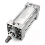 Baomain Pneumatic Air Cylinder SC 63 X 50 PT3/8, Bore: 2 1/2 inch, Stroke: 2 inch, Screwed Piston Rod Dual Action