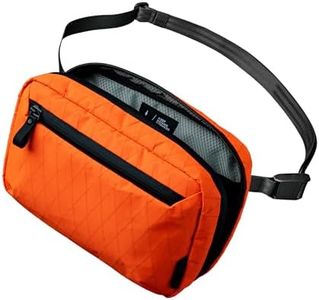 ALPAKA Elements Tech Case - Twelve Pockets Across Three Compartments - tech Organizer Travel case for Electronics, Cables - Self Standing - Becomes A Sling Bag(Strap Included),Hot Orange X-Pac VX25