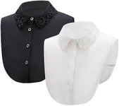 Flyou 2Pcs Lady Shirt False Collar 