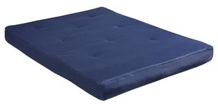 DHP Caden 8 Inch Full Size Poly Filled Futon Mattress, Blue