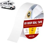 RV Roof Tape 2 Inch x 16.4 Feet RV Sealant Tapes White Repair Sealant Tape Weatherproof Stop Leak Seal Tape Roof Seal Tape for RV Camper Trailer Boat Sealing Leak Repair