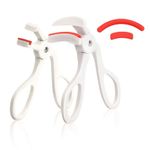 Eyelash Curler,Wide-Angle Eyelash Curler and Partial Eyelash Curler Combo Set,Eyelash Curler with 2 Silicone Replacement Pads,Comfortable Grip,24-Hour Eyelash Curling