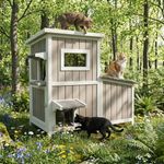 Pawbuilt Outdoor Cat House for 2-3
