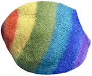 Yeti Pet Cave Pet Bed for Cats and Small Dogs, 100% New Zealand Wool, Rainbow