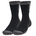 Under Armour Unisex 2022 Cold Weather 2Pk Crew Socks - Black - M