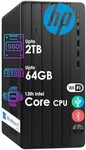 HP Desktop Tower Pro | 13th Intel Core Ultra-Fast CPU (Quad Cores, w/Turbo-Boost 4.5GHz) | 64GB RAM, 2TB Storage | Wi-Fi, Bluetooth | HDMI, USB, VGA, DVD-W, RJ-45| Keyboard & Mouse | Wins 11 Pro