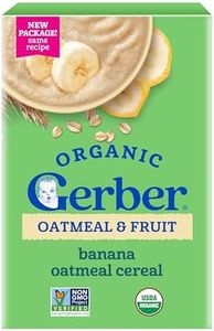 Gerber Organic Oatmeal Banana Toddler Cereal, 8 Oz, 5 Pack