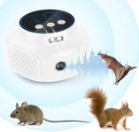 Flintronic Rodent Repellent Indoor, 360° Ultrasonic Mouse Repeller, Rodent Repellent Electronic with Ultrasonic and 3 Speakers, for House, Garage and Basement-White