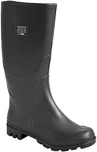 Portwest FW90 PVC Waterproof Mens Wellington Boots Black, 47