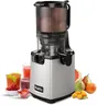 Cold Press Juicer Machines,Fretta Slow Masticating Juicers with 5.3" Large Feed Chute Fit Whole Fruits & Vegetable Easy Clean Self Feeding Juice Extractor,PCTG BPA Free 250W,Stainless Steel