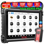 Autel MaxiSys MS906 PRO Scanner, 2026 Android 10 MS906PRO, Advanced ECU Coding, Full Bidirectional, V2.0 of MP900BT MP900 MS906BT Elite 2, 36+ Reset, AutoScan 2.0, CAN FD/DoIP, 128GB
