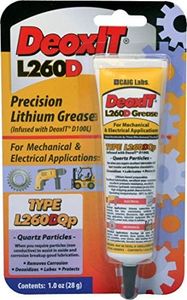 CAIG LABORATORIES, DeoxIT L260-DQ1, Lithium Grease with Cleaner/Deoxidizer, Quartz Particles, 28g Squeeze Tube, Pack of 1