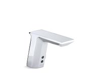 KOHLER K-7517-CP Hybrid Geometric Touchless Deck-Mount Faucet with Mixer, Polished Chrome