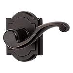 Baldwin Madrina, Half Dummy Door Right Handed Lever, Non-Turning Door Handle for Closet, French Door, in Venetian Bronze