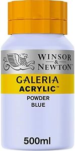 Winsor & Newton Series 1 500ml Bottle Galeria Acrylic Colour with Nozzle Cap - Powder Blue,WN2150446
