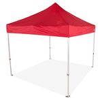 Impact Canopy 283140004-VC 10 x 10 Pop up Canopy Tent Instant Commercial Grade Steel Frame Accessories, Red