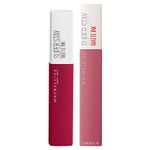 Maybelline New York SuperStay Matte Ink Lip Tint with Opaque Effect Intense Long-Lasting Color with Precision Tip Applicator Make Up Kit of 2 Lipsticks with 115 Founder and 15 Lover