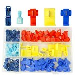 Lock Wire Terminal Connectors,Kit,Artrinck 90pcs Quick Splice Solderless Wire and T-Tap Electrical Connector Assortment Set