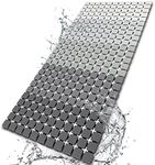 BEMISO Shower Mat Non Slip Bathtub Mat with Suction Cups and Drain Holes Bath mat for tub 33.4 x 15.7 Inch Large Size