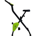Kobo Exercise Folding Upright Bike Cyle for Home Gym Fitness Cardio User Weight 100 Kg, black/green (BB-9)