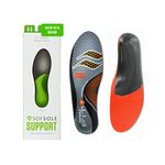 Sof Sole Fit Performance Insole, High Arch, Women's Size 9-10/Men's 7-8