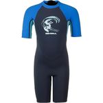 O'Neill Wetsuits Children's Toddler Reactor 2mm Spring Wetsuit, Slate/Sky/Ocean, Age 4 UK