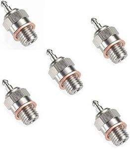 Hobbypower Spark Glow Plug No.4 N4 Hot 70117 for RC HSP Nitro Engines Car Truck Traxxas (Pack of 5 pcs)