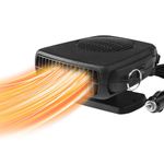 SIGANDG Car Heater 12V,150W Car Heater, Heater Fan Portable,2 in 1 Heating/Cooling Fan, Windshield Defogger Defroster for Car