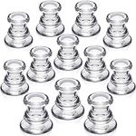 NITIME Candlestick Holders Bulk - 12PCS Taper Candle Holders for Table Centerpiece - Thick Glass Candle Holders for Wedding, Party and Festival Decoration