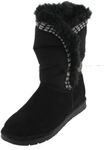 sporto Women's Iris Suede Boot, Black, 10