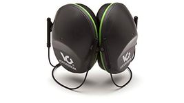 Pyramex Safety VGBH9010C Behind The Head Earmuffs, Polyethylene/Polystyrene/Polyoxymethylene, 14.5cm x 15cm x 12cm, Black/Blue/Green