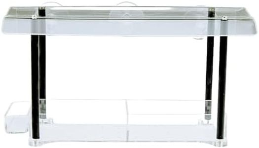 CLEVER GARDEN Clear Acrylic Bird Feeder with Strong Window Suction Cups and Seed Tray, Large Outdoor Birdfeeder for Wild Birds, Finch, Cardinal and Bluebird, Large