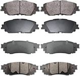 EXPPOWER Replacement for Front and Rear Ceramic Disc Brake Pad Set 18-22 Toyota Camry Hybrid/XLE/XSE 19-22 Rav4 Lexus ES350 ES250 UX200 UX250h（D1879+D2076）