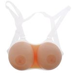 Sensual Lady Women's Silicone Fake Breast For Crossdresser Enhancer Adjustable Strap | Artificial Boobs Strap-On, Prosthesis With Shoulder Strap 500/600/800/1000/1200/1400 gram/pair (600 g/pair)