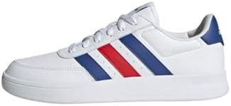 adidas Men's Breaknet 2.0 Shoes, FTWR White/semi Lucid Blue/Better Scarlet, 8 UK