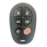 For 2004-2018 Sienna Keyless Entry Remote Car Van Key Fob 6 Button FCCID:GQ43VT20T ;by AUTO KEY MAX (SINGLE)