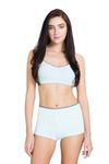 Van Heusen Cotton Blend Women's Anti Bacterial Boyshorts - Moisture Wicking, Full Coverage_11116_Omphalodes_L