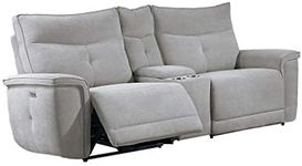 Homelegance 93" Power Double Reclining Loveseat, Gray