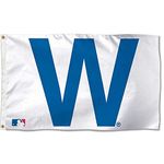 WinCraft MLB Chicago Cubs W Deluxe Flag, 3 X 5-Feet, Multicolor