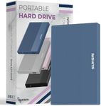 SUHSAI External Hard Drive 100GB USB 3.0 Portable Hard Disk Storage & Memory Expansion HDD, Backup External Hard Drive for Laptop Computer, MacBook, and Desktop (Navy Blue)