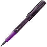 LAMY safari violet-blackberry - Fountain Pen with ergonomic grip & polished steel nib in size M - ideal for any Writing & Calligraphy - including LAMY T 10 blue cartridge - Right-Handed