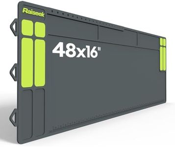 Gun Cleaning Mat 48"x16", Extra Large Magnetic Gun Mat with Organizer Parts Tray,Anti-Slip Rubberized Workbench Mat for All Guns