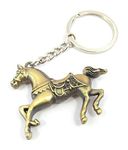 Key Era Horse Metal Keychain/Keyring Friendship, Valentine, Birthday Gift (Bronze)