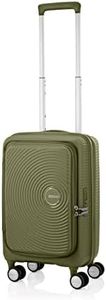 American Tourister Curio Front Opening Suitcase,Khaki,55cm